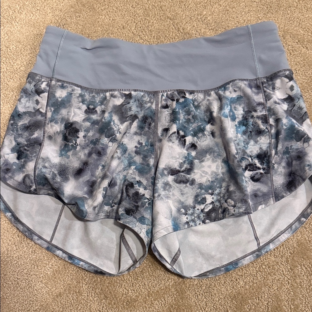 lululemon athletica Blue and Gray Athletic Shorts